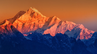 Nature Landscape Mountains Snow Snowy Mountain Peak Sunset Himalayas HD Wallpaper