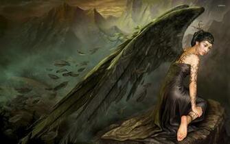 Black Angel Wallpaper Fantasy