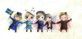 Hetalia Chibi Wallpaper Nordics By