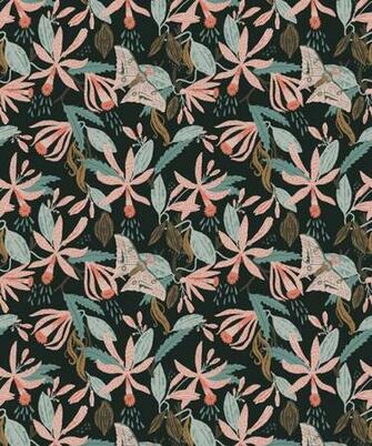 Vanilla Moth Fresh Motif Wallpaper Colorful Fun Milton King