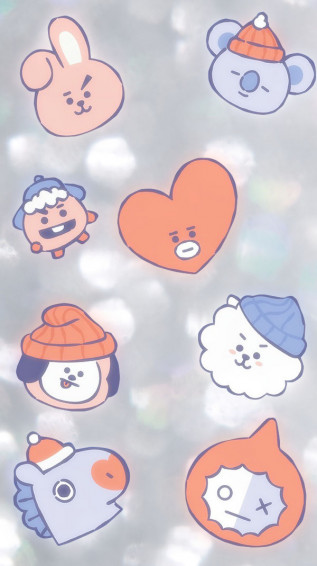 Bt21 Christmas iPhone Wallpaper By Sailortrekkie92