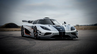 Black Koenigsegg One Wallpaper HD