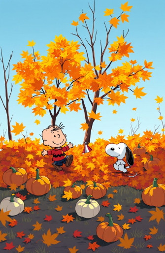 Peanuts Autumn Wallpaper