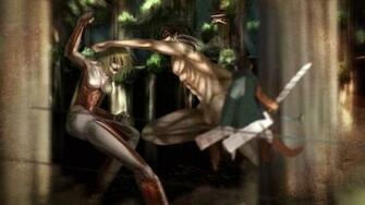 Attack On Titan Military Branches Wallpaper Mikasa Ackerman Annie
