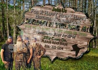 Duck Dynasty BirtHDay Invitation Templates