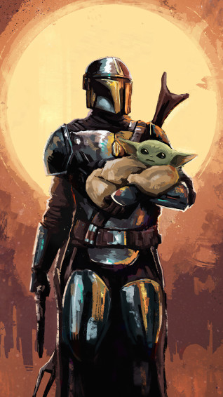The Mandalorian Baby Yoda Art 4k Rare Gallery HD