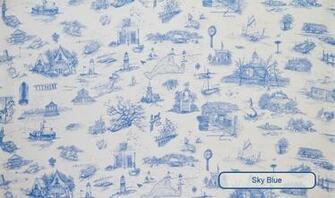 Martha S Vineyard Toile Fabrics Wallpaper Custom Carpets Pillows