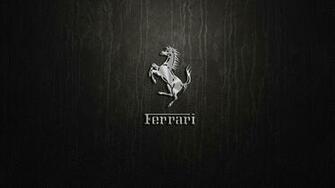 Ferrari Car Logo With Dark Background Wallpaper Stream