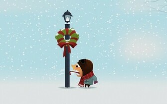 Funny Winter Holidays HD Wallpaper
