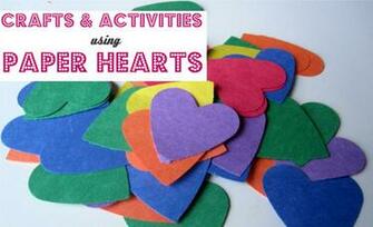 Paper Hearts Crafts Activities No Time For Flash Cards