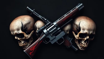 Skulls And Guns Wallpaper