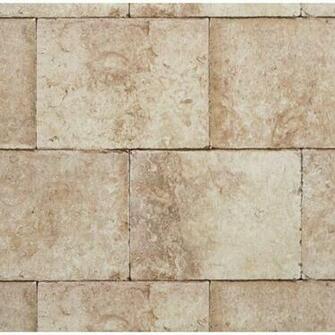 Shop York Wallcoverings Tan Stone And Brick Strippable Vinyl Unpasted