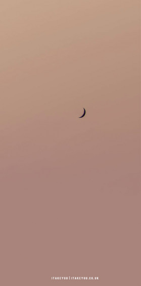 Aesthetic Brown Wallpaper Crescent Moon I Take You