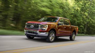 Ford F Lariat Color Rapid Red Metallic Front Three
