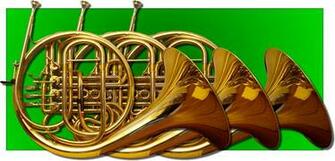 Cool French Horn Background Players Try To