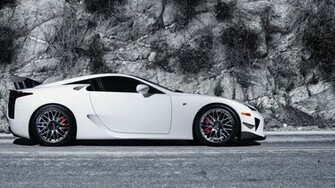 White Lexus Lfa Wallpaper HD