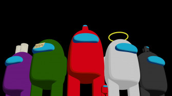 3d Among Us Character Wallpaper