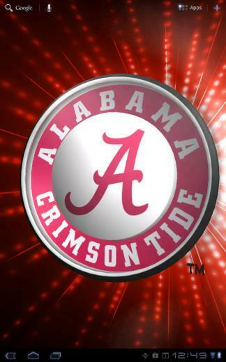 Officially Licensed Alabama Crimson Tide Live Wallpaper Designs With