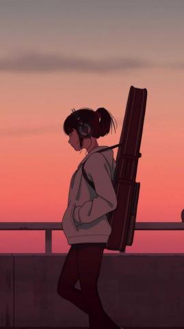 HD Listening To The Music Wallpaper Whatspaper