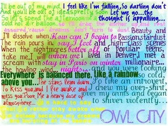 Owl City Songs By Dakotahorse
