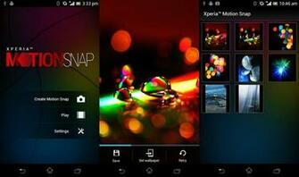 Xperia Motion Snap Il Live Wallpaper Personalizzato Per Gli Utenti