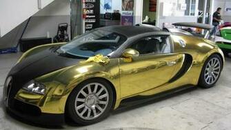 HD Car Wallpaper Bugatti Gold