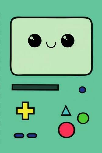 Bmo Green Mobile Phone Smiley Wallpaper Cute