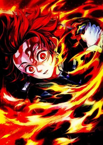Anime Demon Slayer Tanjiro Poster By Reo Displate Arte