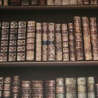 Traditional Bookshelf Library Bookcase Classic Books Wallpaper