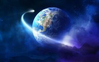 Planet Earth In Colorful Space HD Wallpaper Cool
