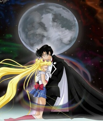 Sailor Moon And Tuxedo Mask By Sailormuffin