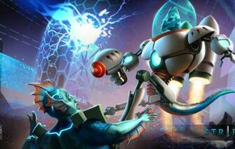 Wallpaper Strife Moba Orbital Landing Hero Vex Veksus Image