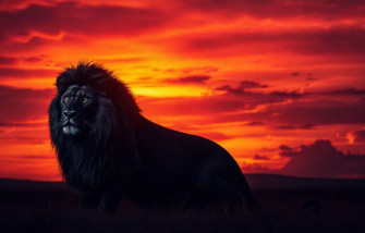 Black Lion HD Wallpaper
