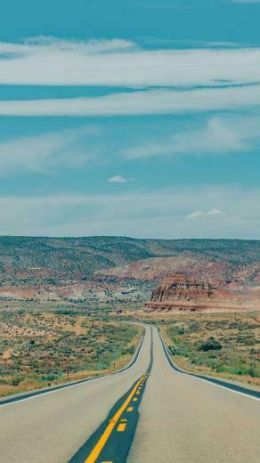 Wallpaper Para Celular De Estrada Montanhas No Deserto