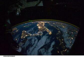 Esa Europe Space Night Lights Wallpaper