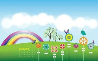 April Wallpaper Calendars