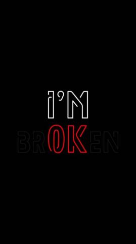 I Am Broken iPhone Wallpaper