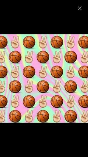 Emoji Basketball Background For