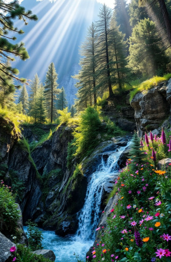 Mountain Spring Wallpaper