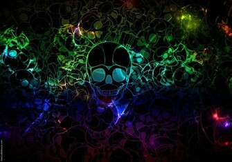 Abstract Color Skull Wallpaper Wallpaperlepi