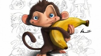 Cartoon Monkey Wallpaper The Art Mad