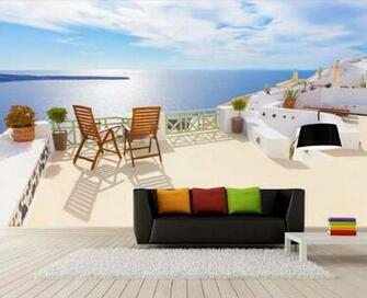 Wall Mural Of The Love Sea In Santorini Greece Europe