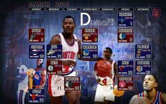 Dumars Detroit Pistons March Schedule Wallpaper Need4sheed