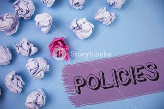 Word Writing Text Policies Business Concept For Company