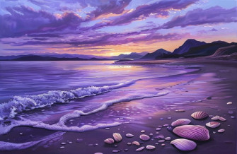 Purple Beach Wallpaper