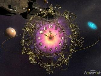 Space Clock Screensaver