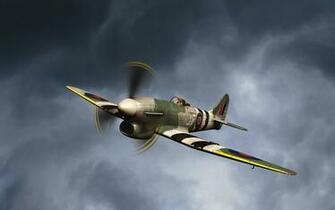 Wallpaper Clouds Tempest Hawker Goodwp Aircrafts Planes Aircraft