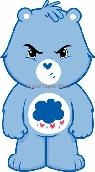 Details About Grumpy Bear Care Bears Decal Removable Wall Sticker Home