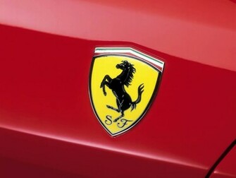 Wallpaper Logo Red Ferrari