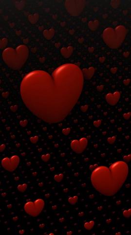Wallpaper Hearts Love 3d Red QHD Samsung